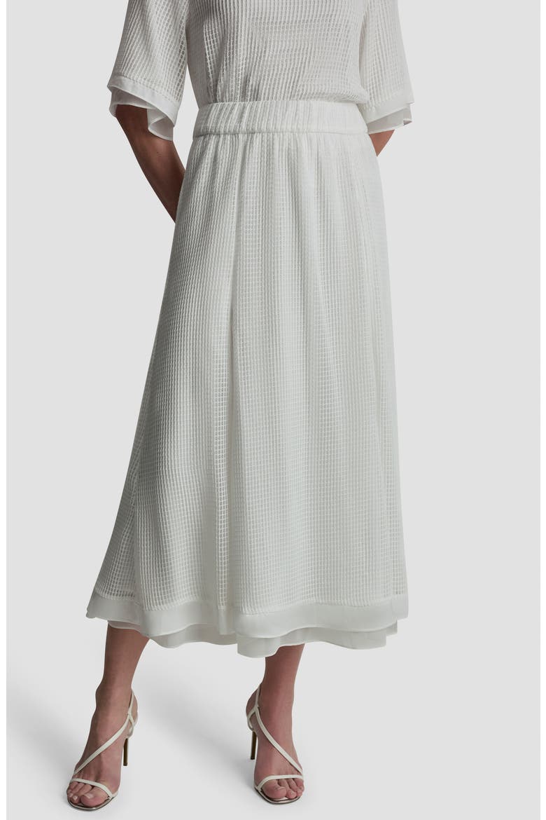 Windowpane A-Line Skirt, Main, color, IVORY