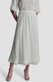 DKNY Windowpane A-Line Skirt