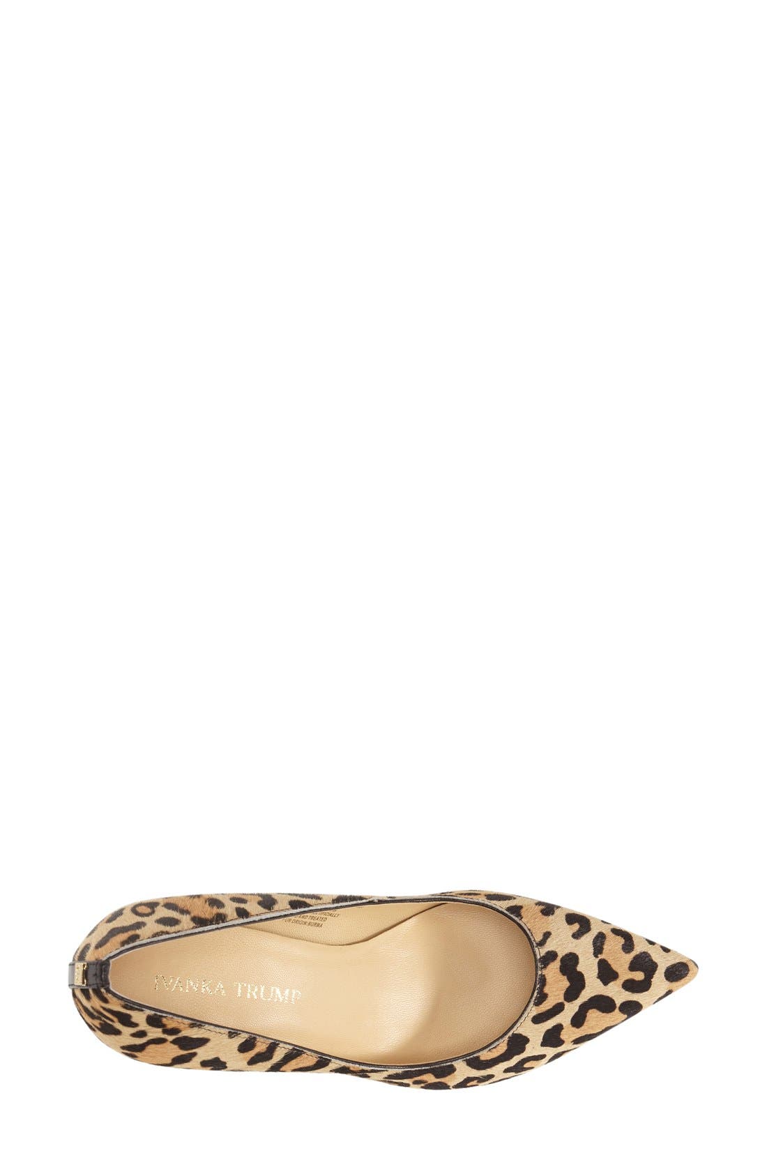 'Boni' Calf Hair Pointy Toe Pump, Alternate, color, LEOPARD CALF HAIR