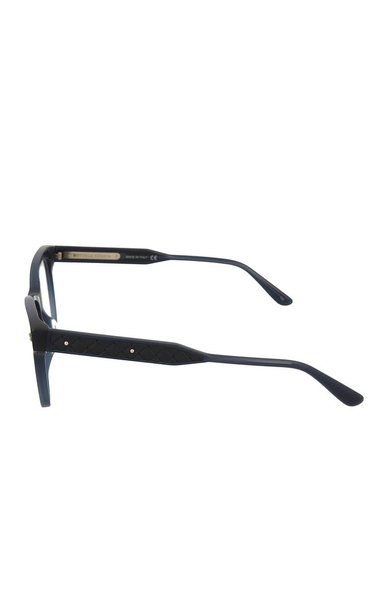 Bottega Veneta 53mm Square Optical Frames, Alternate, color,