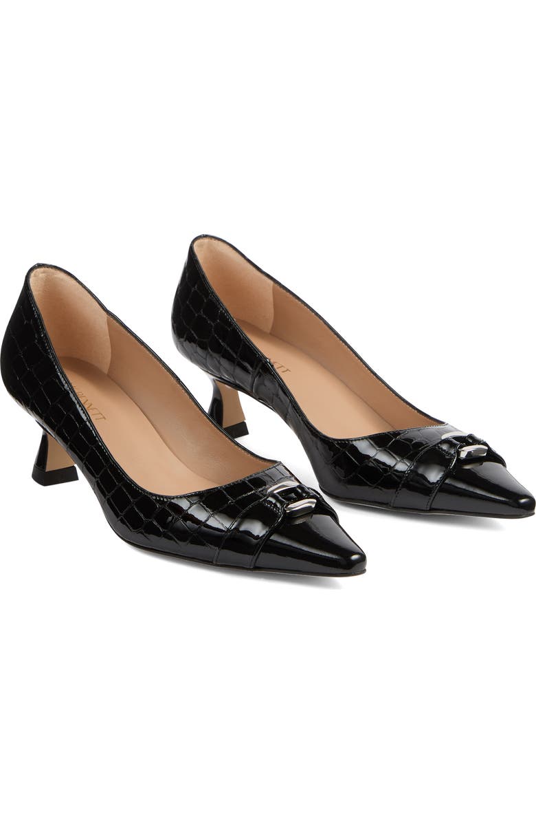 LK Bennett Jen Croc Embossed Pointed Toe Pump, Main, color,