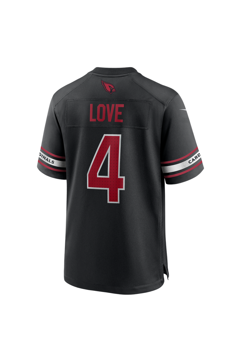 Men's Nike Jeremiyah Love Black Arizona Cardinals Alternate Game Player Jersey, Alternate, color, Black