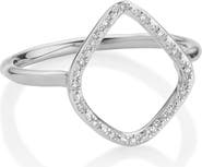Monica Vinader Riva Diamond Hoop Ring