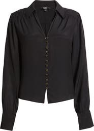 PAIGE Camu Jacquard Button-Up Shirt
