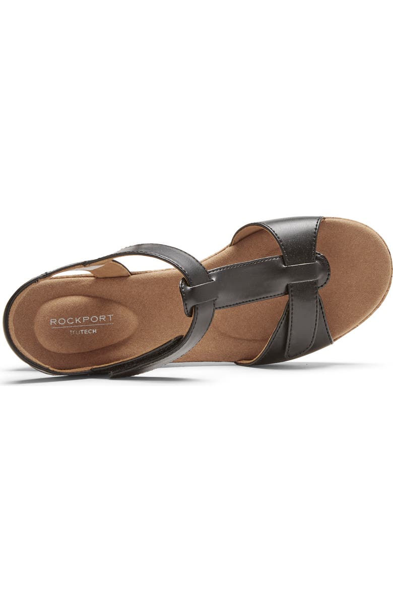 Rockport Blanca T-Strap Wedge Sandal - Wide Width Available, Alternate, color,