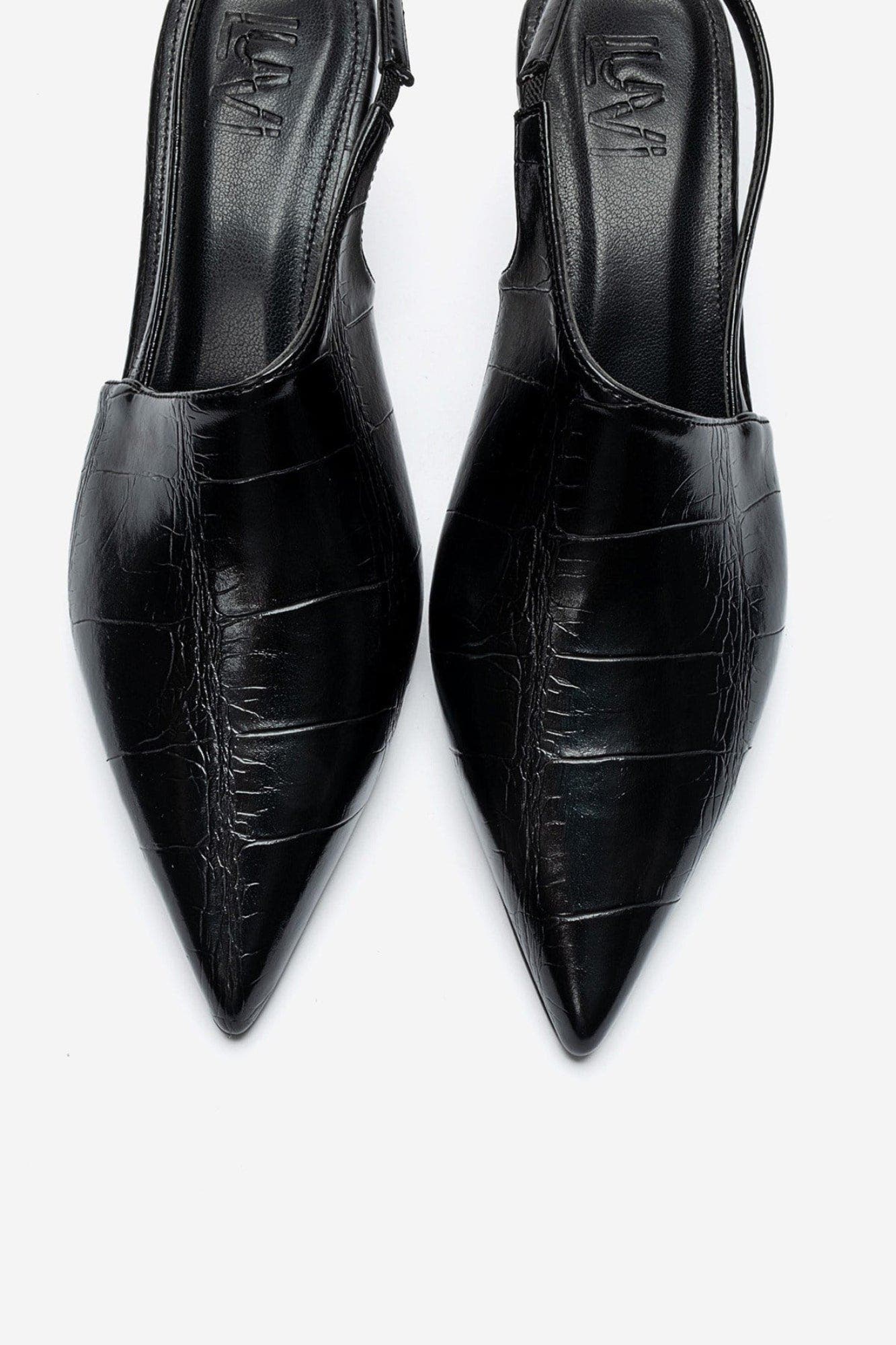 Yarel Stiletto Slingback Pump, Alternate, color, Black Print
