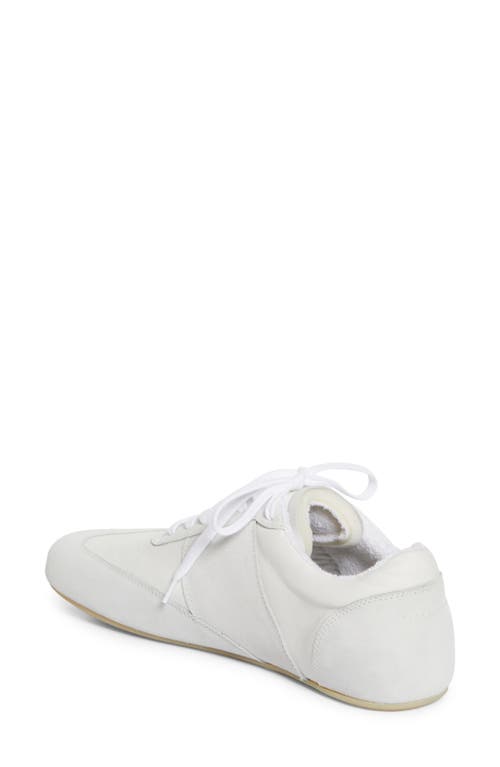 Mm6 Maison Margiela White Leather And Suede Sneaker In White