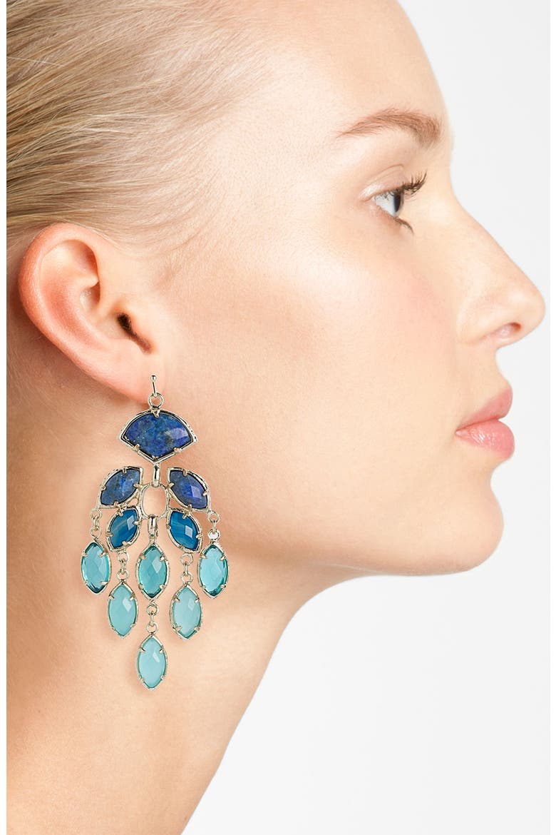 'Gwen' Large Chandelier Earrings, Alternate, color, NATURAL
