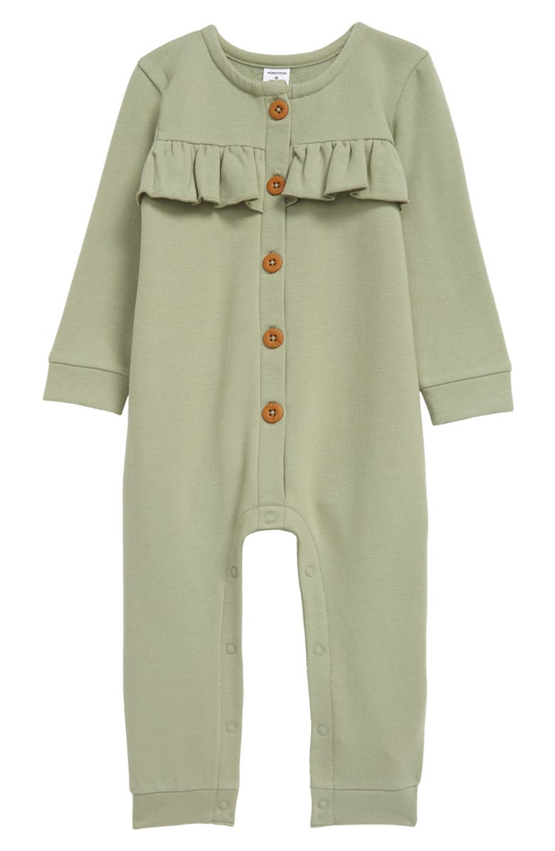 Nordstrom Cozy Ruffle Romper, Main, color, 