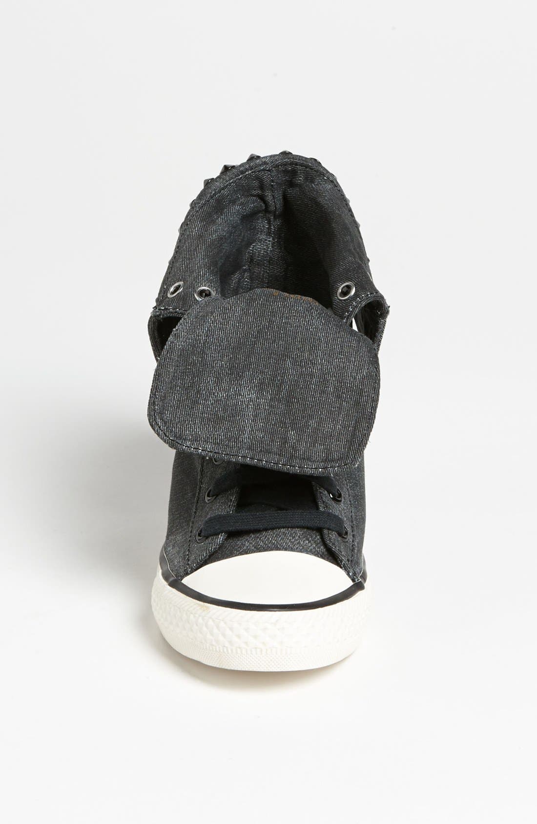by Zigi 'Cavity' Wedge Sneaker, Alternate, color, BLACK