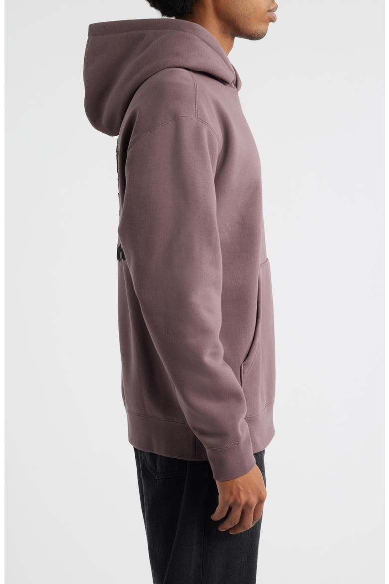 Lance Embroidered Heavyweight Fleece Hoodie, Alternate, color, MAUVE