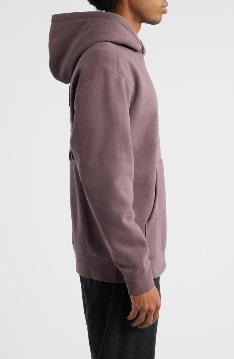 DARK SEAS Lance Embroidered Heavyweight Fleece Hoodie, Alternate, color, Mauve