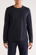 Vince Crewneck Long Sleeve Cotton Knit T-Shirt