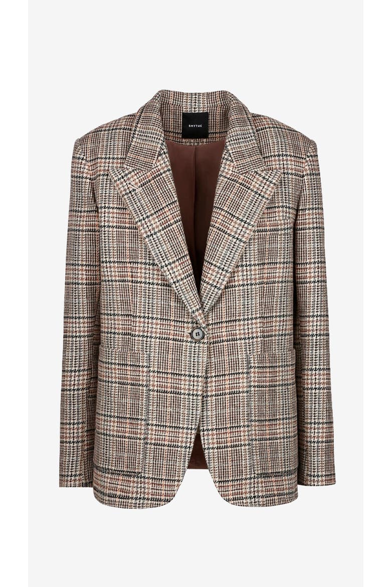 Patch Pocket 90's Blazer, Alternate, color, Neutral Glen Check