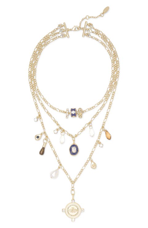 Aria Layered Charm Necklace