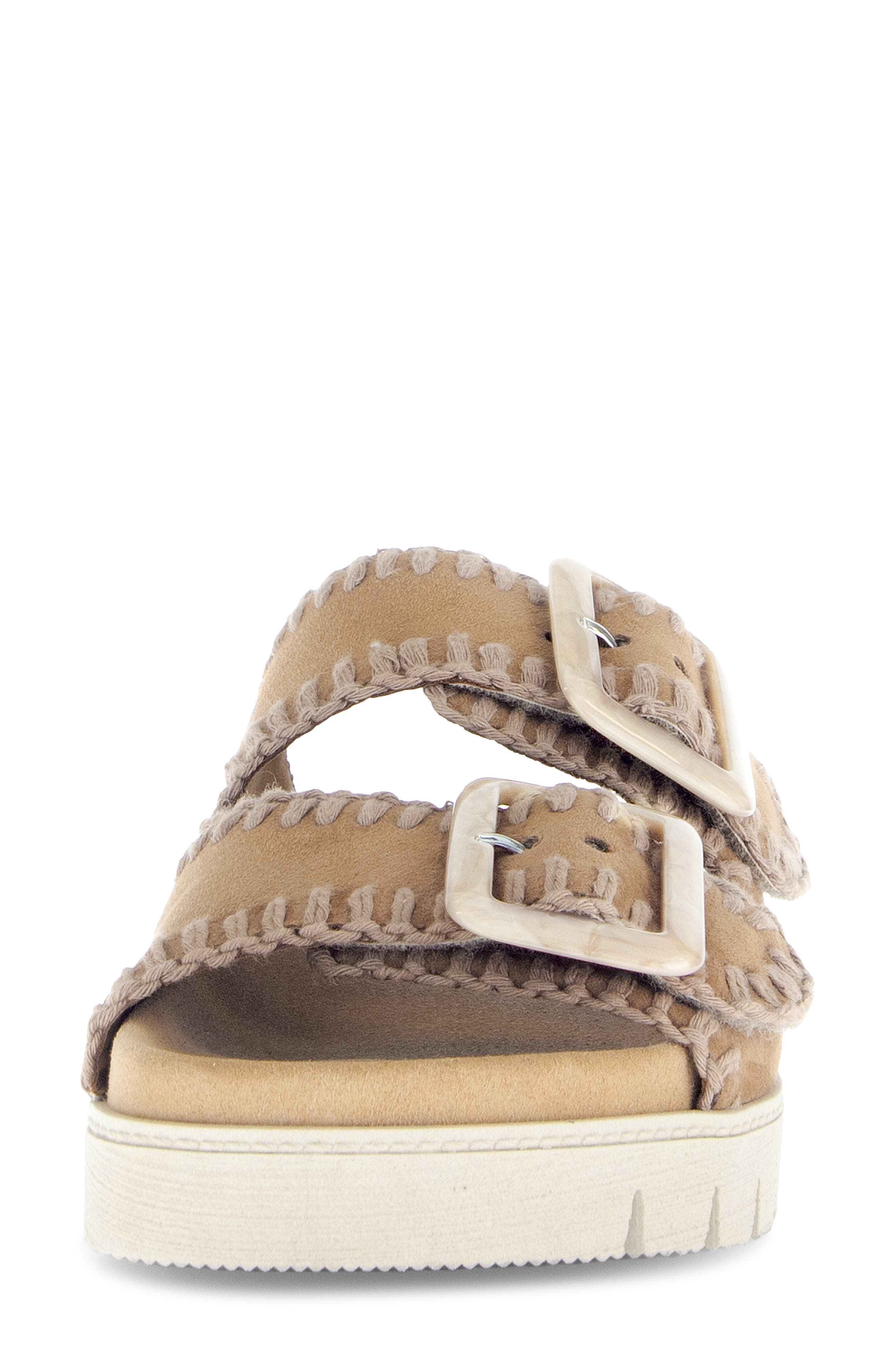 Gabor Buckle Strap Sandal, Alternate, color, Sattel