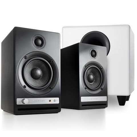 HD4 Next Gen Home Music System & S8 White Powered Subwoofer