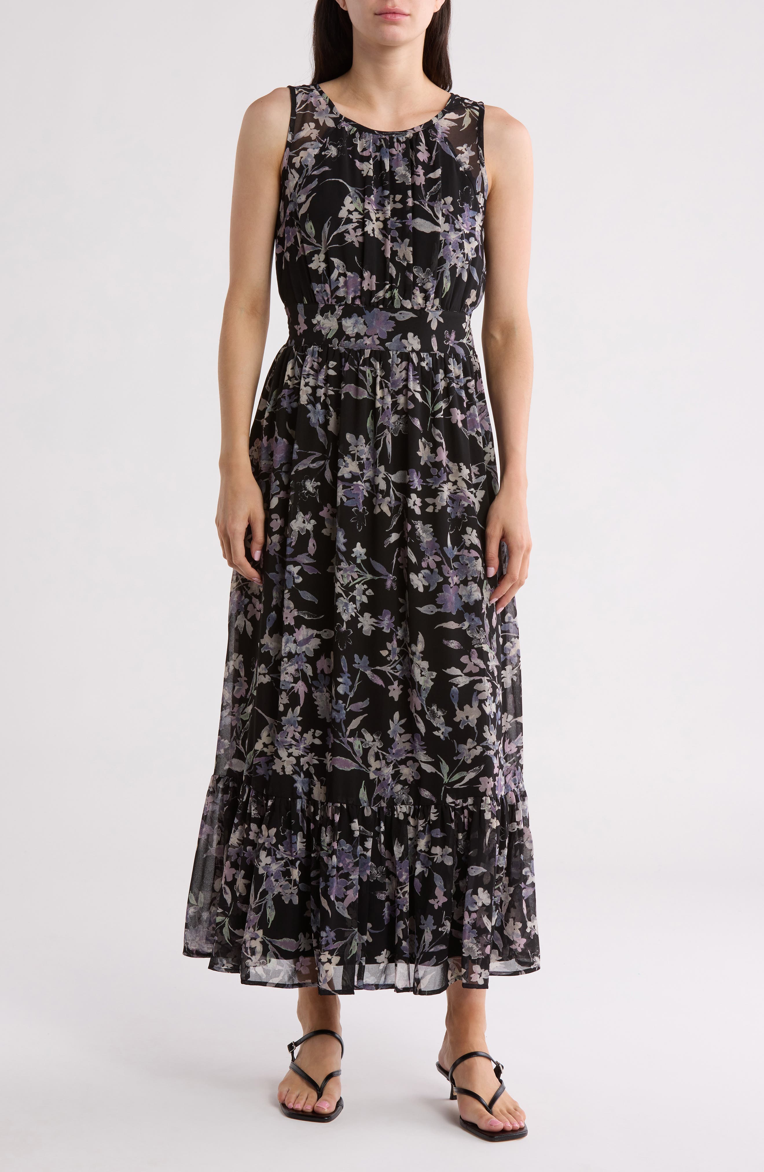 Lovestitch Floral Chiffon Maxi Dress