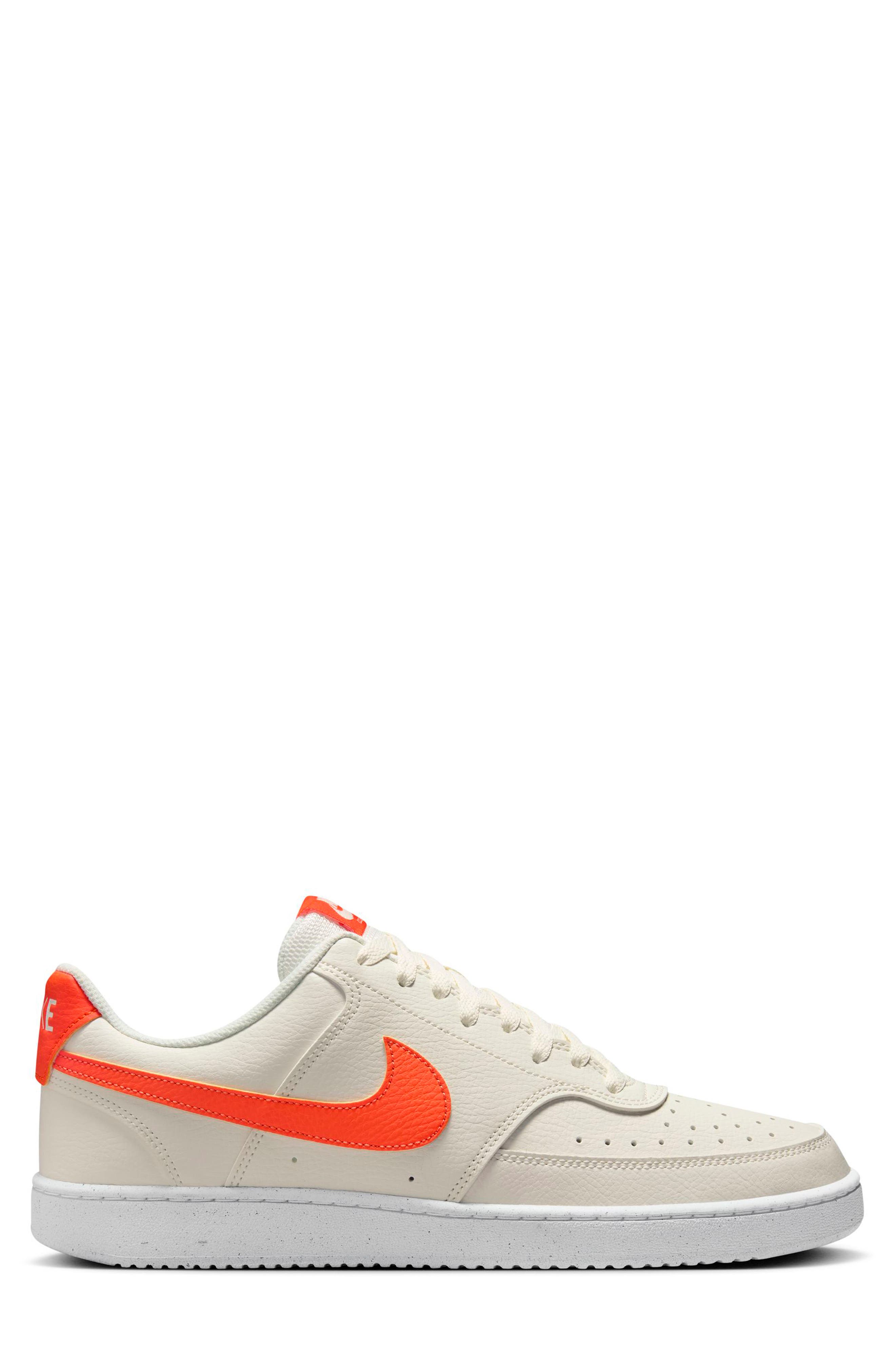 Court Vision Next Nature Sneaker, Alternate, color, SAIL/ SAFETY ORANGE/ WHITE