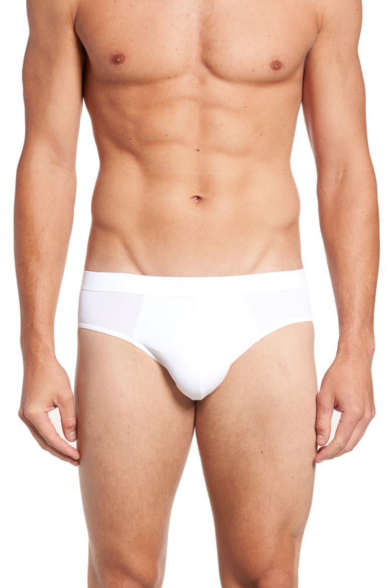 Micro Touch Brief, Main, color, WHITE