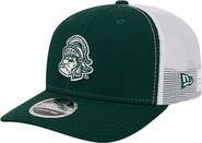 New Era Men's New Era  Green Michigan State Spartans Team 9SEVENTY COOLERA Trucker Adjustable Hat