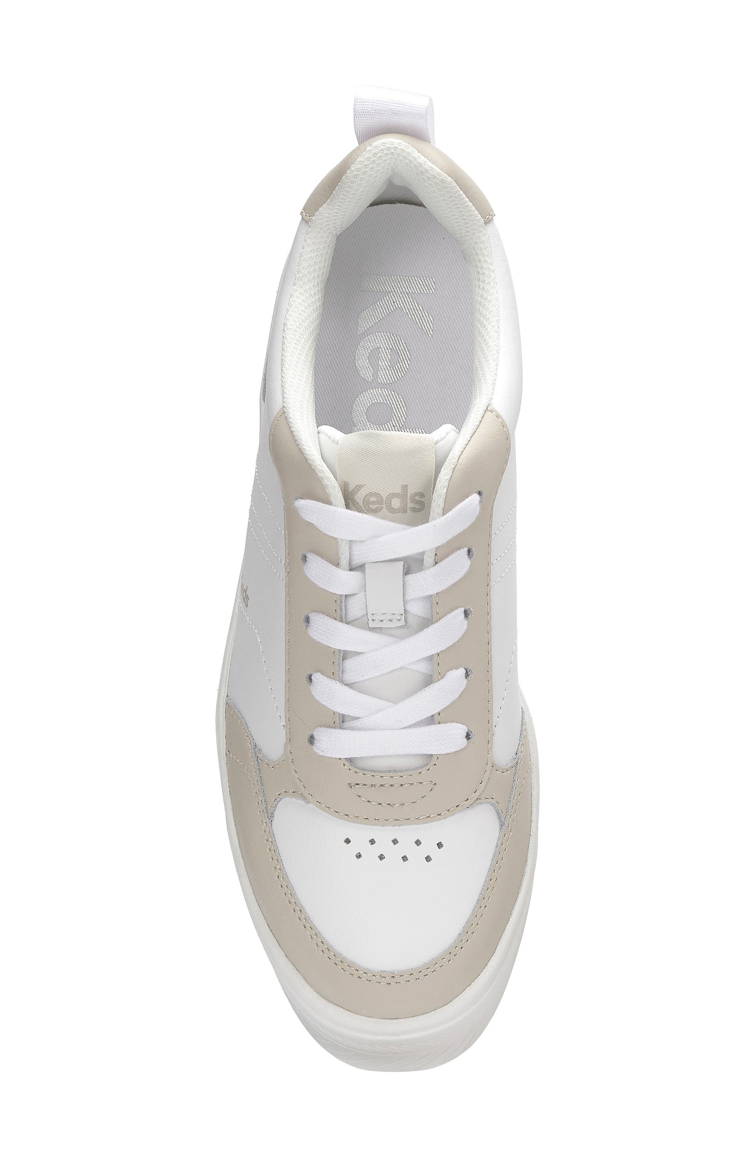 Sky II Platform Sneaker, Alternate, color, KEDS WHITE/ B