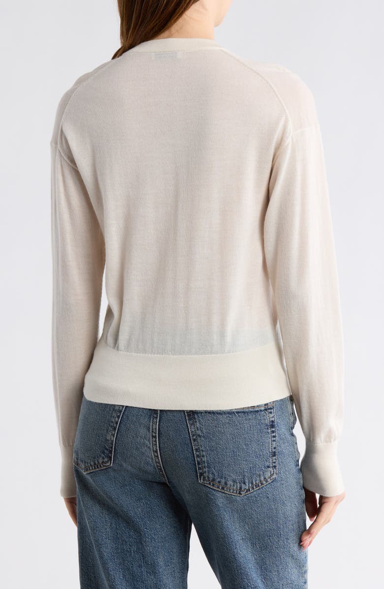 BUCK MASON Featherweight Merino Wool, Silk & Cashmere Cardigan, Alternate, color, 