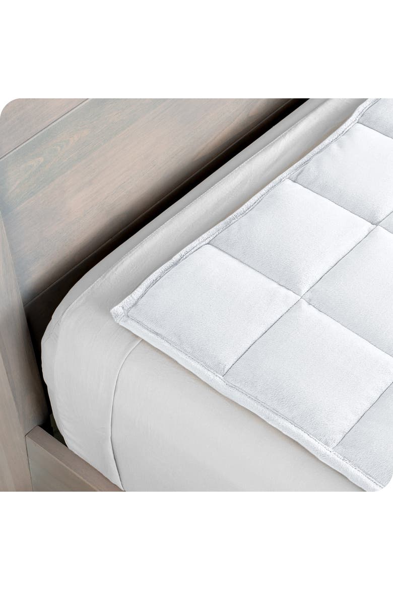 Minky Fleece Weighted Blanket, Alternate, color, White