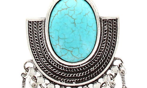 Olivia Welles Feather Fringe Pendant Necklace In Multi