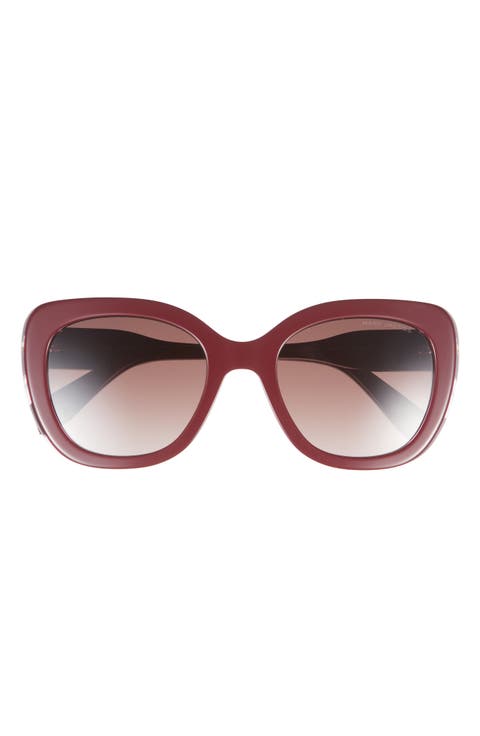 53mm Gradient Cat Eye Sunglasses