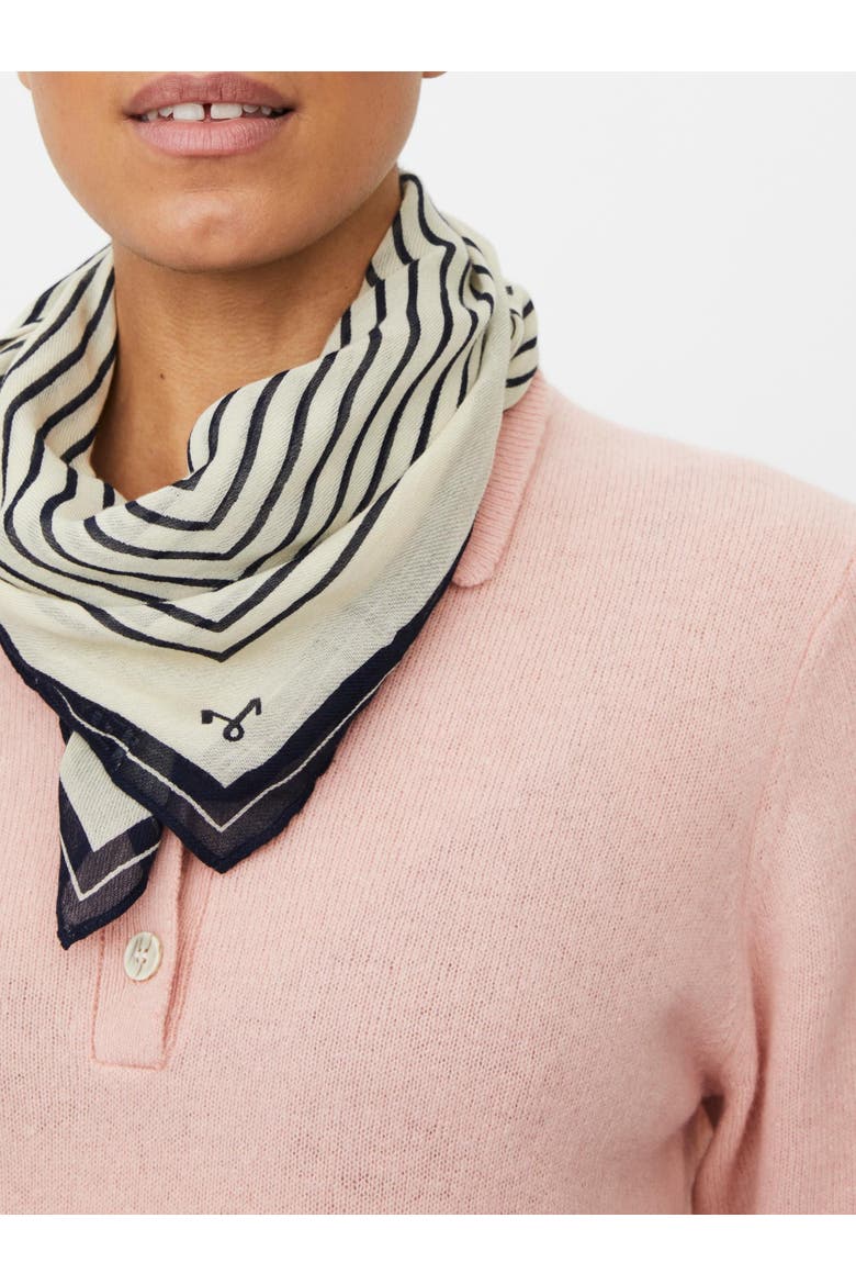 MaAlissea Lightweight Square Neck Scarf, Alternate, color, Navy Blazer