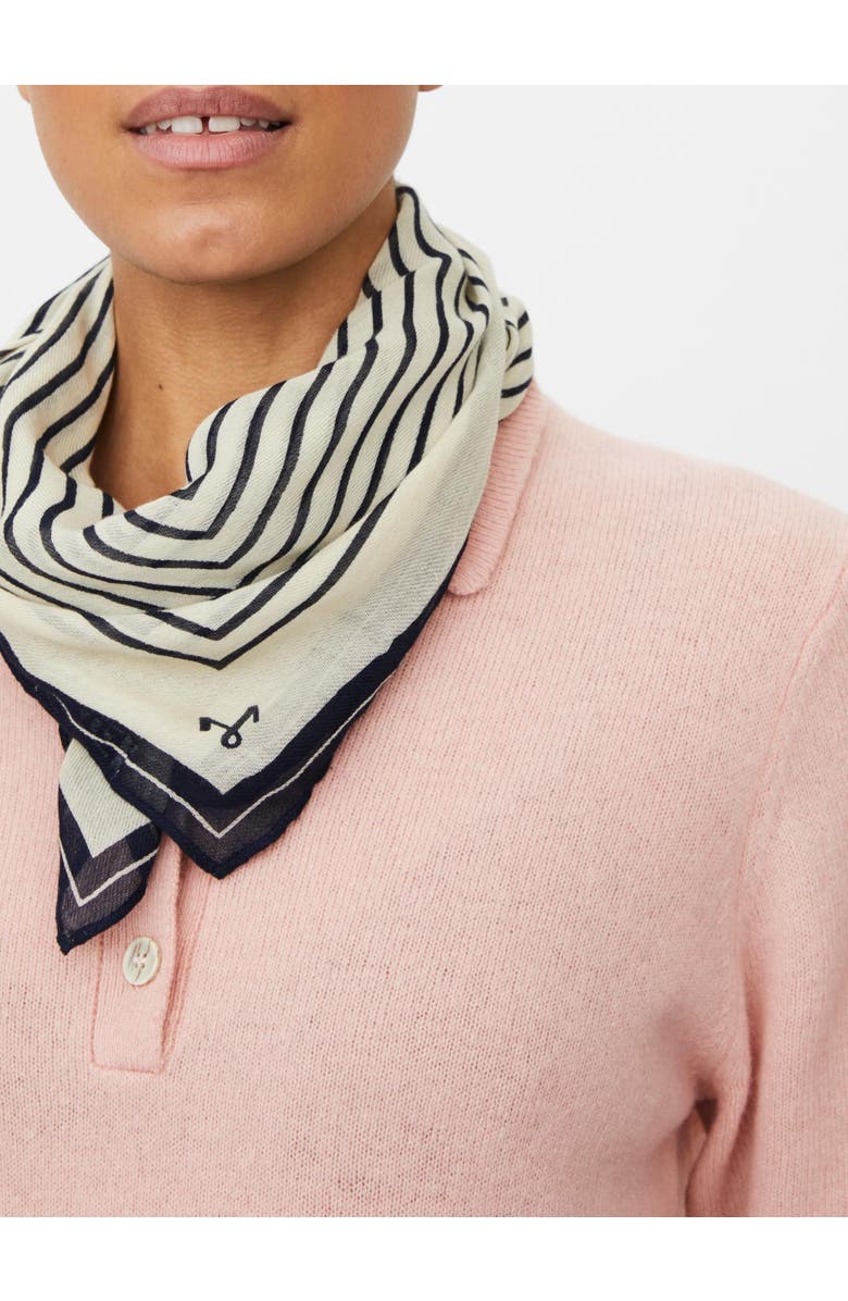 Masai Copenhagen MaAlissea Lightweight Square Neck Scarf, Alternate, color, Navy Blazer