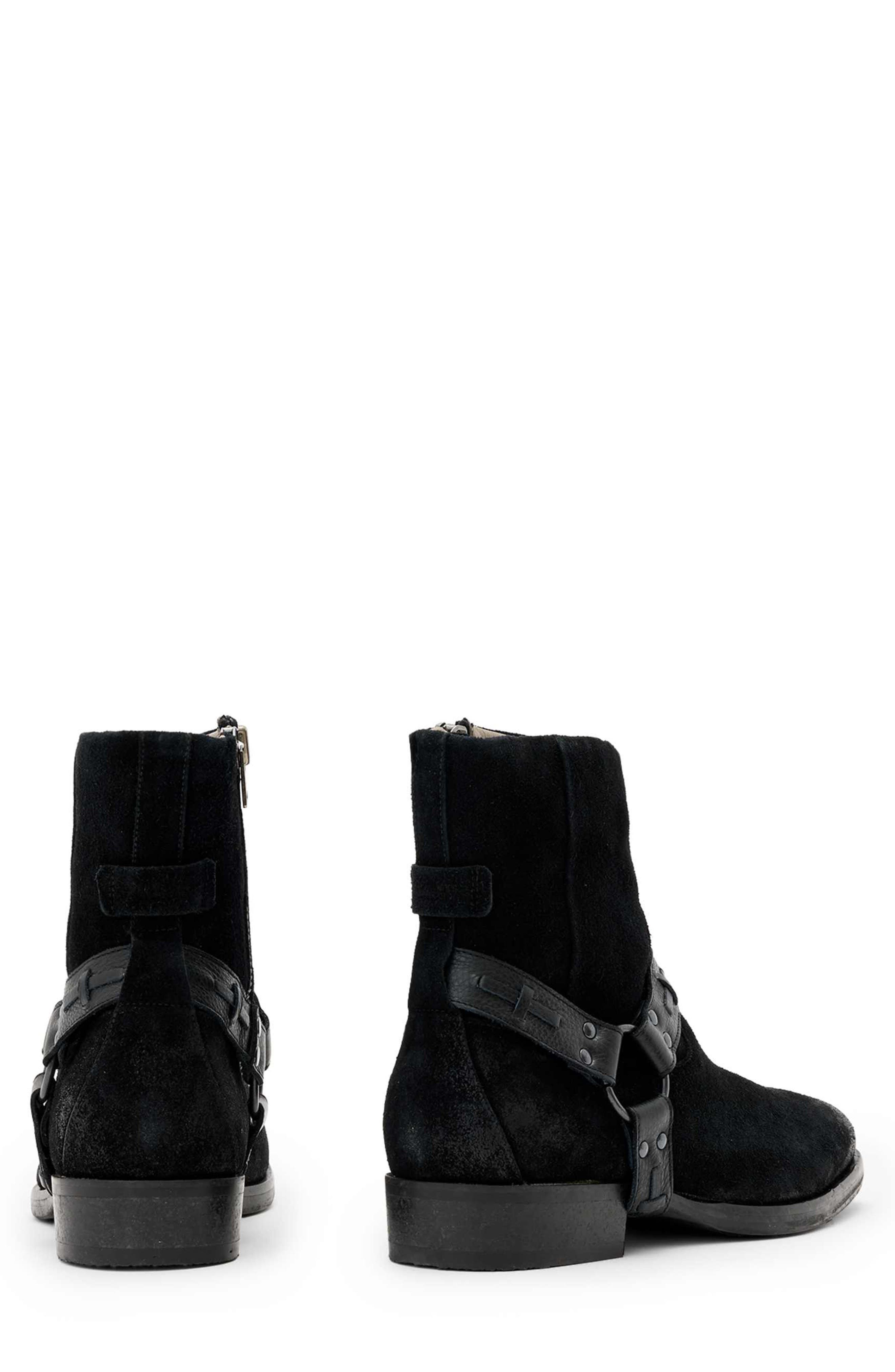 AllSaints Milton Harness Boot, Alternate, color, Black