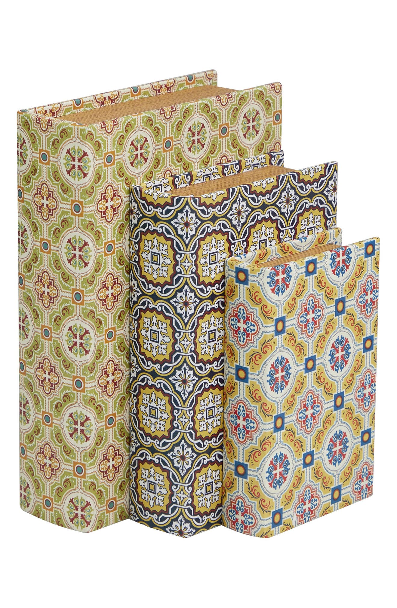 SONOMA SAGE HOME Set of 3 Faux Book Boxes