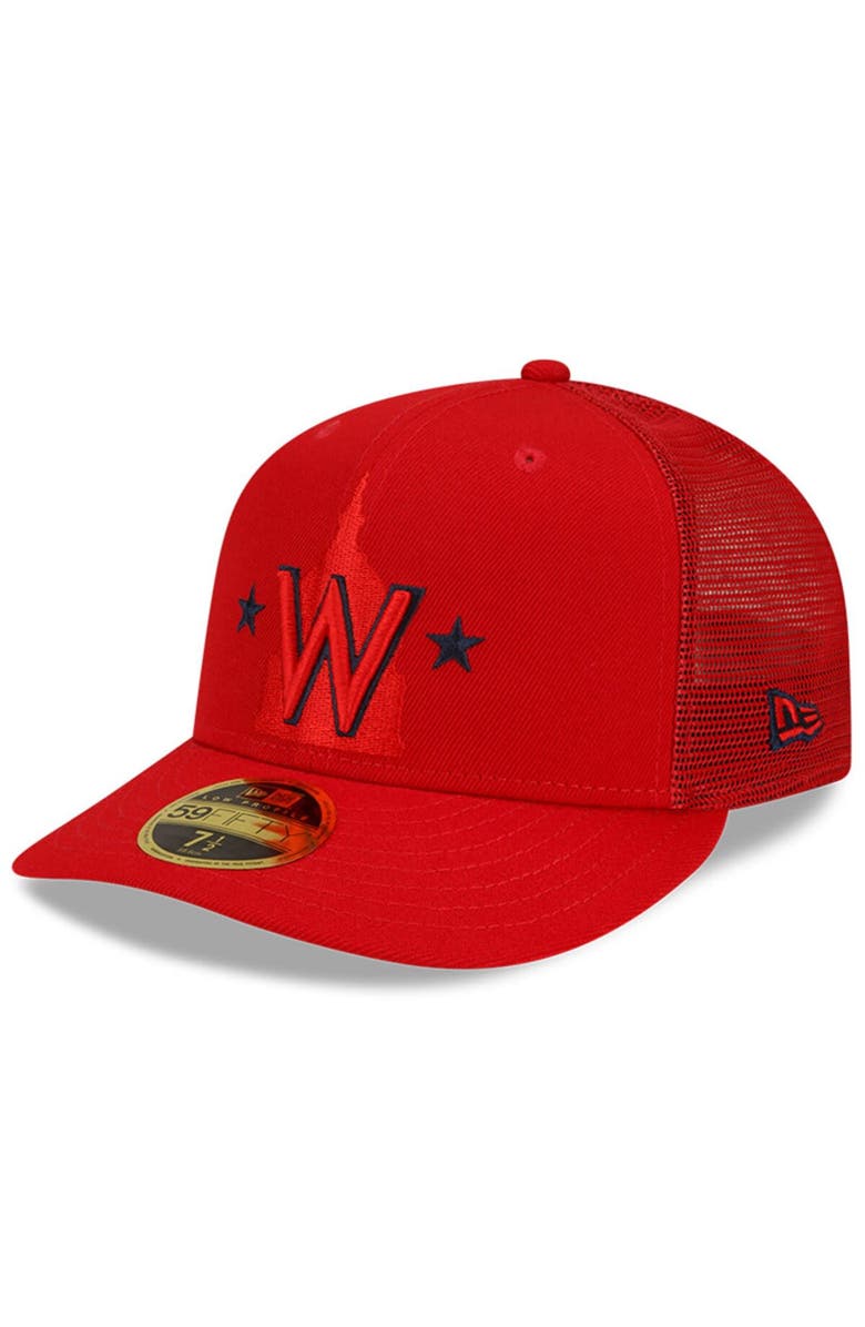 New Era Men's New Era Red Washington Nationals 2023 Batting Practice 59FIFTY Fitted Hat, Main, color, Red