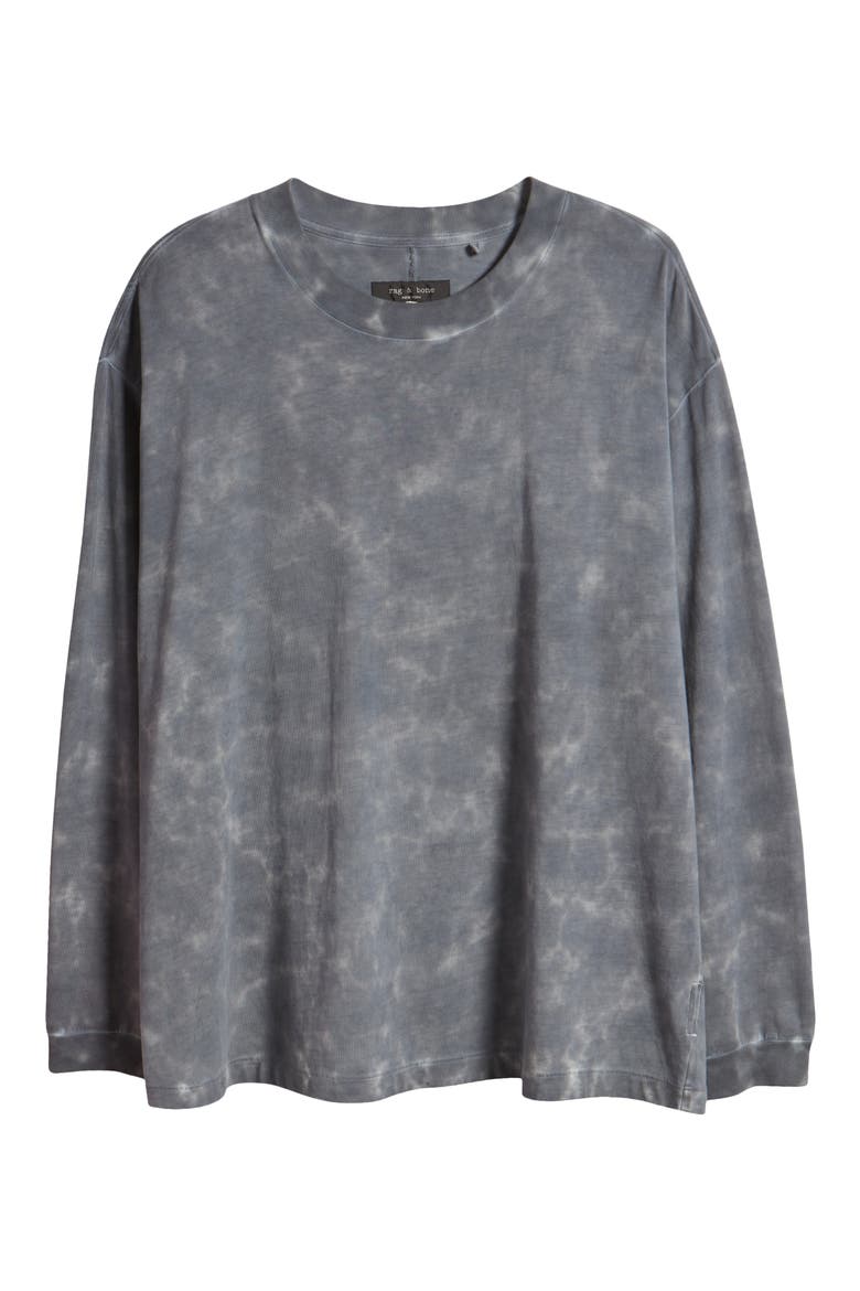 Cliff Washed Tie Dye Long Sleeve T-Shirt, Alternate, color, OMBRE