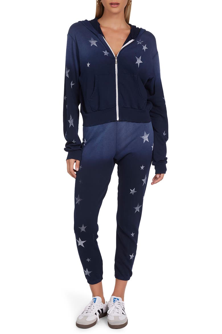 Alana Vintage Stars Sweatpants, Alternate, color, Navy Ombre