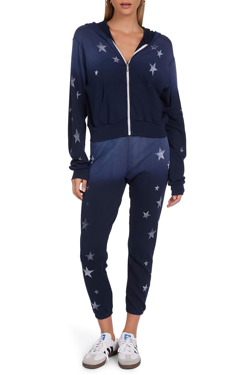 Lauren Moshi Alana Vintage Stars Sweatpants, Alternate, color, Navy Ombre