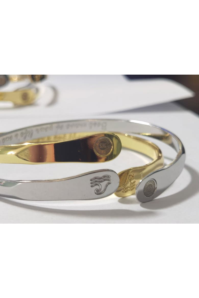 Wave Bracelet, Alternate, color, Gold