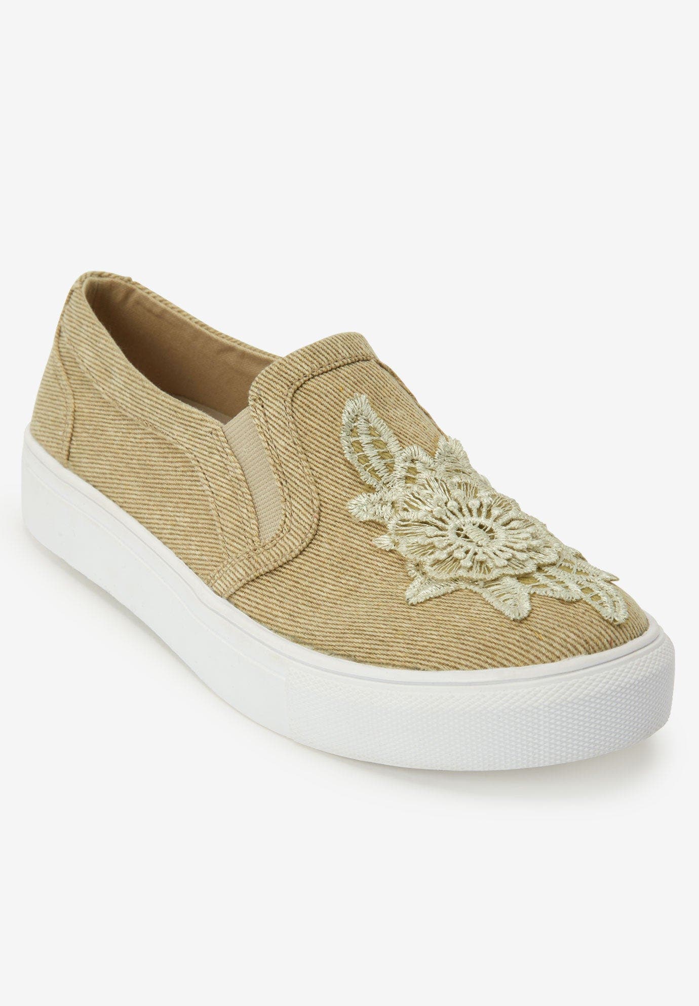 The Skyla Slip On Sneaker, Alternate, color, KHAKI