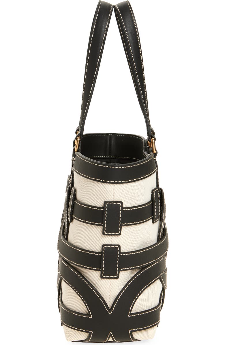 Sam Edelman Small Bay Leather Tote, Alternate, color, Black
