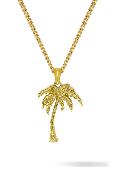 Palm Tree Pendant Necklace
