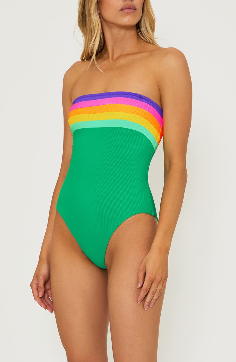 Beach Riot Jessa Stripe One-Piece Swimsuit, Alternate, color,