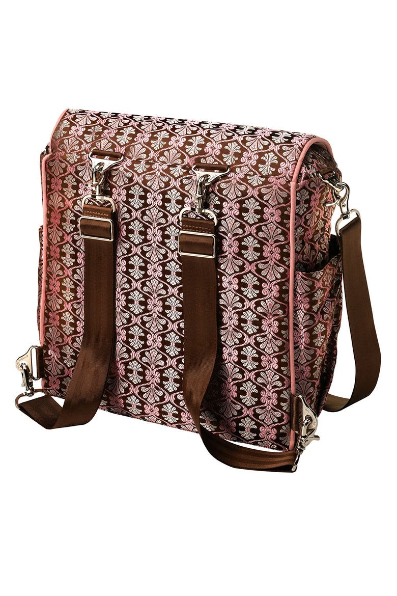 Brocade 'Boxy Backpack' Diaper Bag, Alternate, color, PERSIMMON ROLL