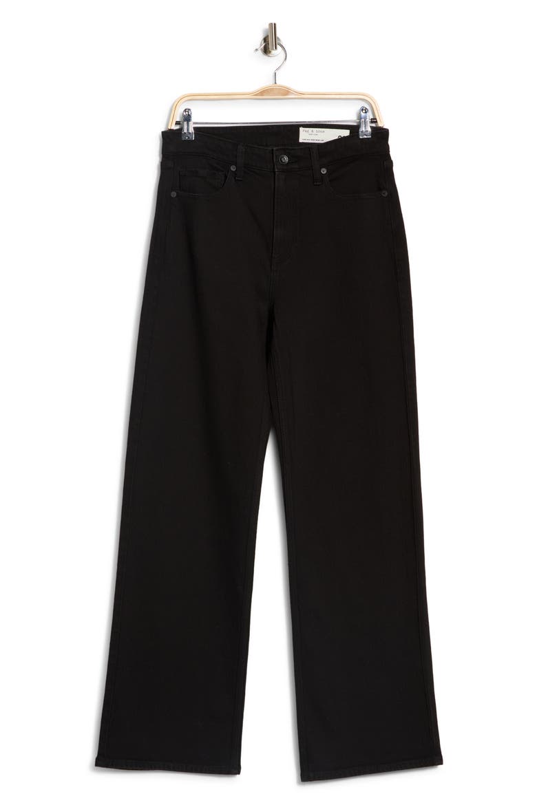 Lori Wide Leg Jeans, Alternate, color, BLACK