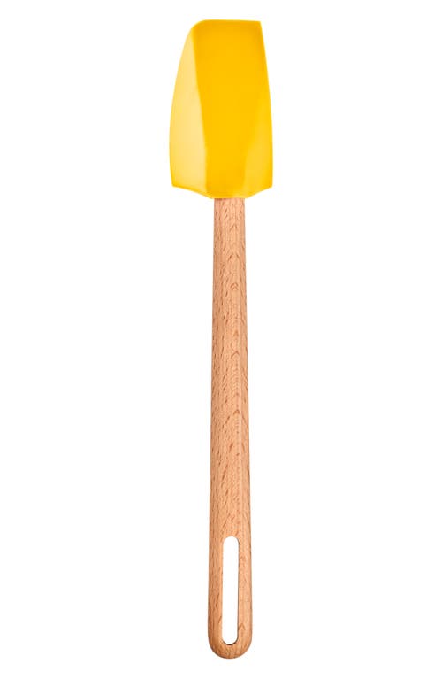Le Creuset Signature Small Silicone & Wood Spatula In Yellow