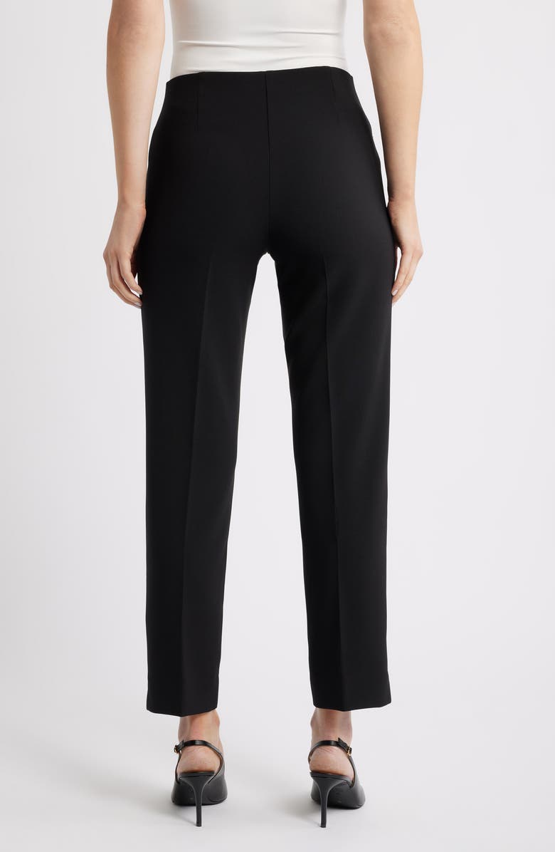 Anne Klein Hollywood Waist Ankle Pull-On Pants, Alternate, color, Anne Black