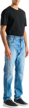 Balmain Straight-leg Blue denim jeans