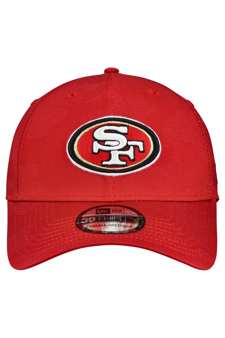 Men's New Era  Scarlet San Francisco 49ers Tonal Camo 39THIRTY Stretch Fit Hat, Alternate, color, Scarlet