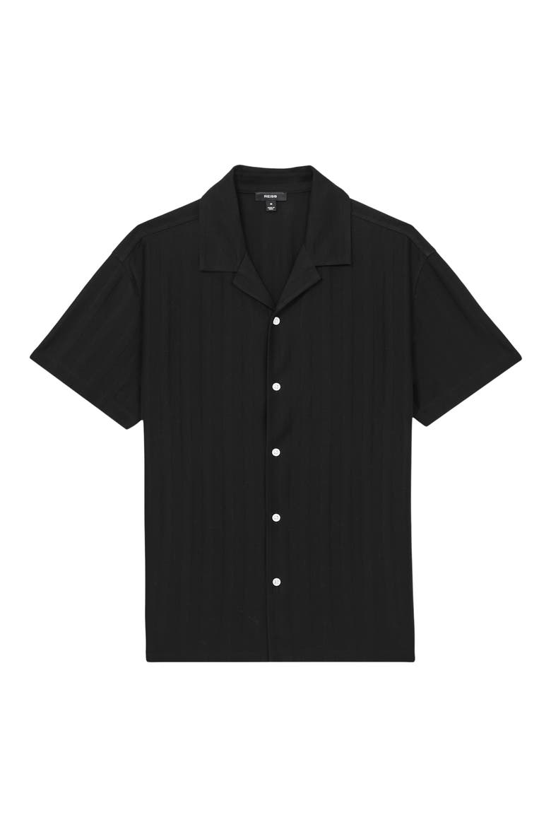 Sampson Short Sleeve Woven Shirt, Alternate, color, BLACK
